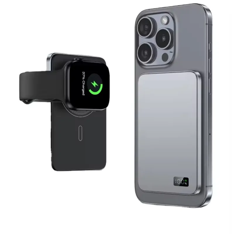 10000mAh-Thin-Magnetic-Wireless-Power-Bank-Pd20W-Fast-Charging-Portable-External-Battery-Power-Bank-for-Magsafe-for-iPhone15-14-13 Shenzhen Power Bank 13 - Image 1